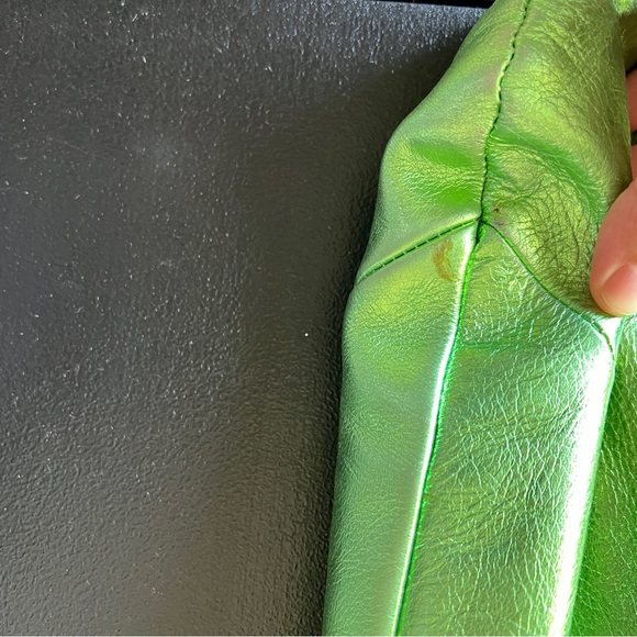 Juicy Couture Y2K 2000s Hobo Green Metallic Bag - Picture 9 of 16